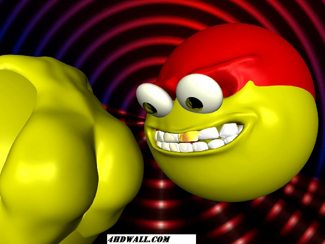 Cartoon smile spiral background raytraced free wallpaper - medium preview image