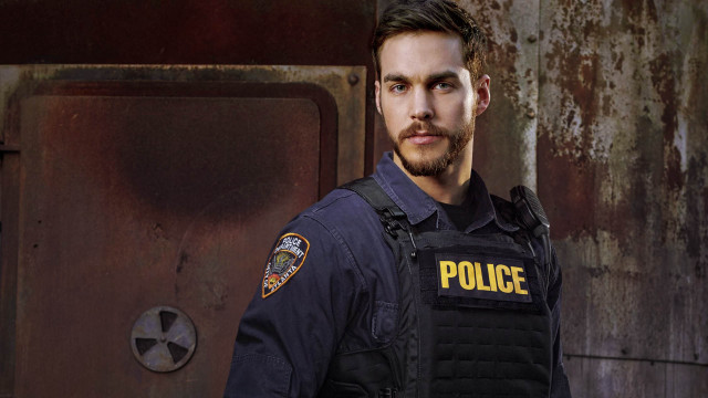 Man police uniform rusty wall free wallpaper - medium preview image