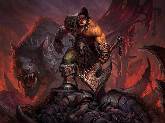 Man sword rock demon fantasy free wallpaper - medium preview image