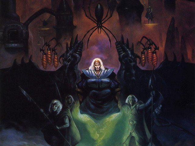 Man monsters giant spider dark free wallpaper - medium preview image