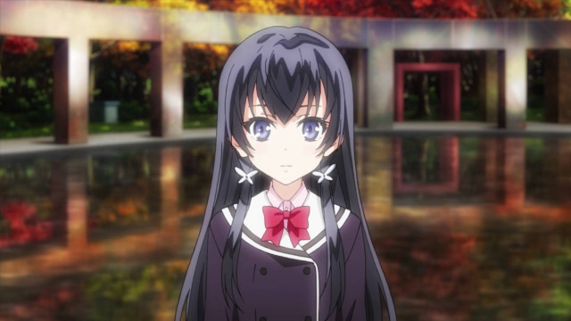 Girl black white outfit pond free wallpaper - medium preview image