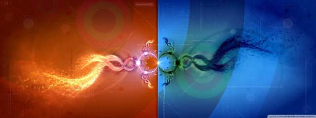 Colorful spiral background blue orange free wallpaper - medium preview image