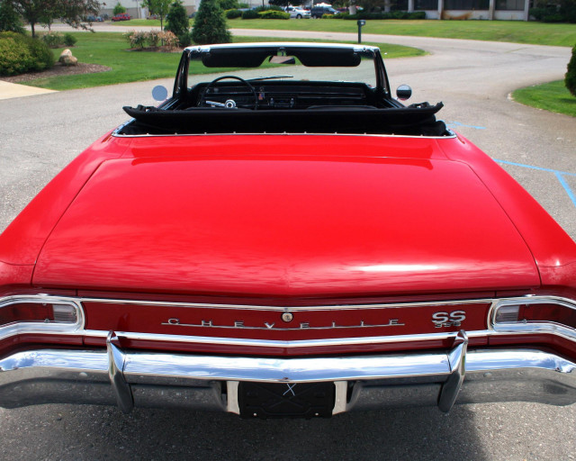 Red convertible car parking lot free wallpaper - medium preview image