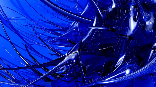 Blue abstract background lines curves #6 free wallpaper - medium preview image