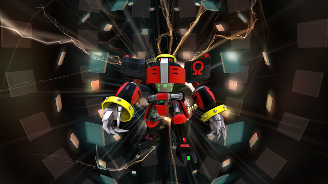 Red black robot yellow helmet free wallpaper - medium preview image