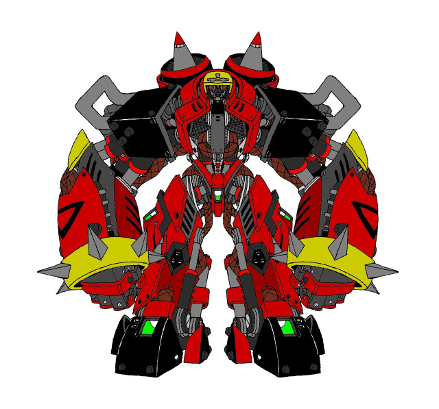 Red yellow robot black helmet free wallpaper - medium preview image