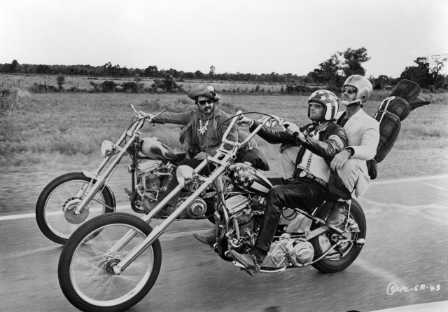 Couple motorcycle ride road sky free wallpaper - medium preview image