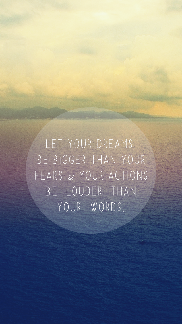 Blue ocean clouds quote image free wallpaper - medium preview image