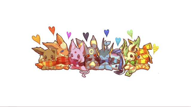 Pokemon hearts white background red free wallpaper - medium preview image