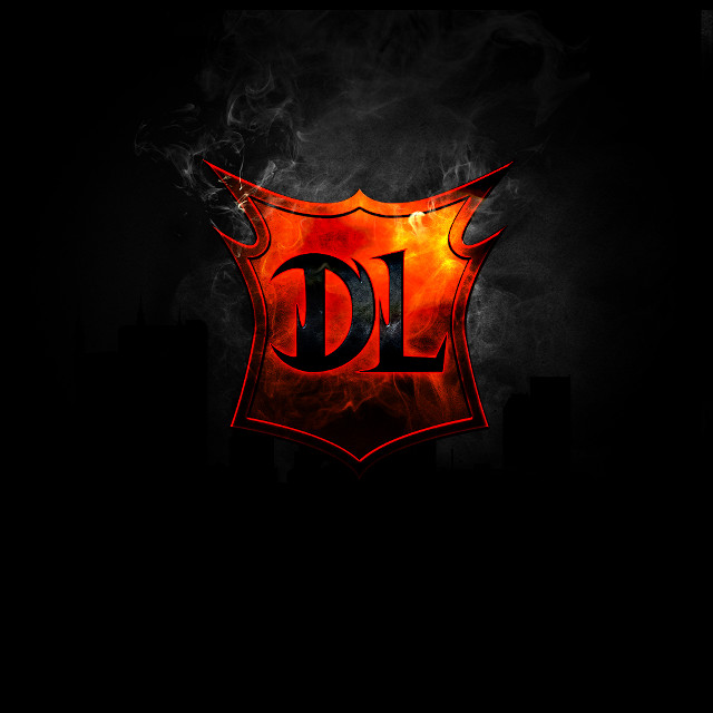 Dark background red orange logo free wallpaper - medium preview image
