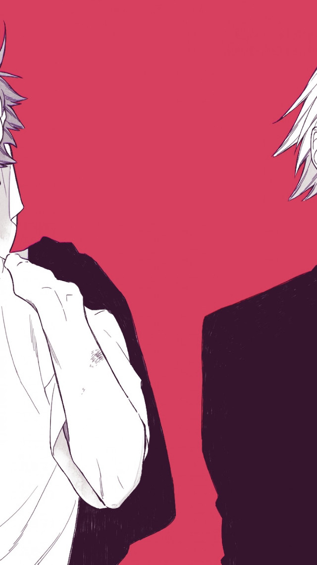 Man whitejacket whitehair blackjacket lineart free wallpaper - medium preview image