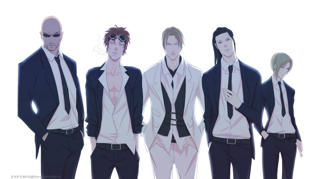 Anime suit group boys formal free wallpaper - medium preview image