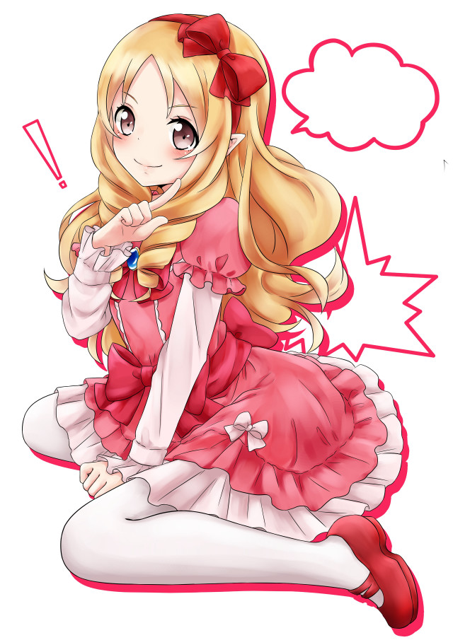 Girl pink dress sitting pillow free wallpaper - medium preview image
