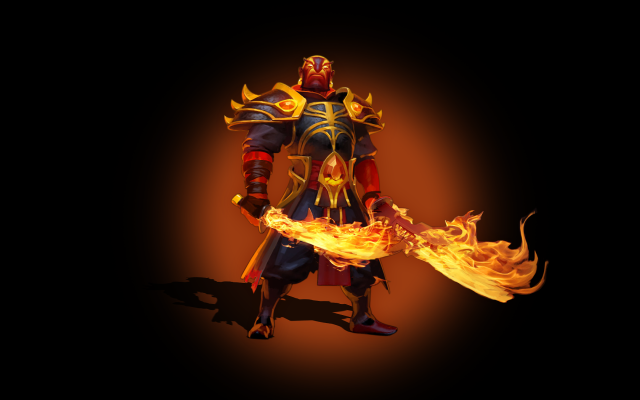 Man sword fire arm flame free wallpaper - medium preview image
