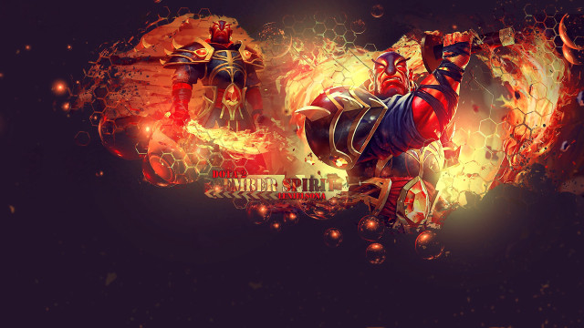 Fire armor breathing flame embers free wallpaper - medium preview image