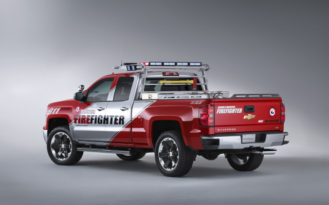 Red truck white red stripe free wallpaper - medium preview image
