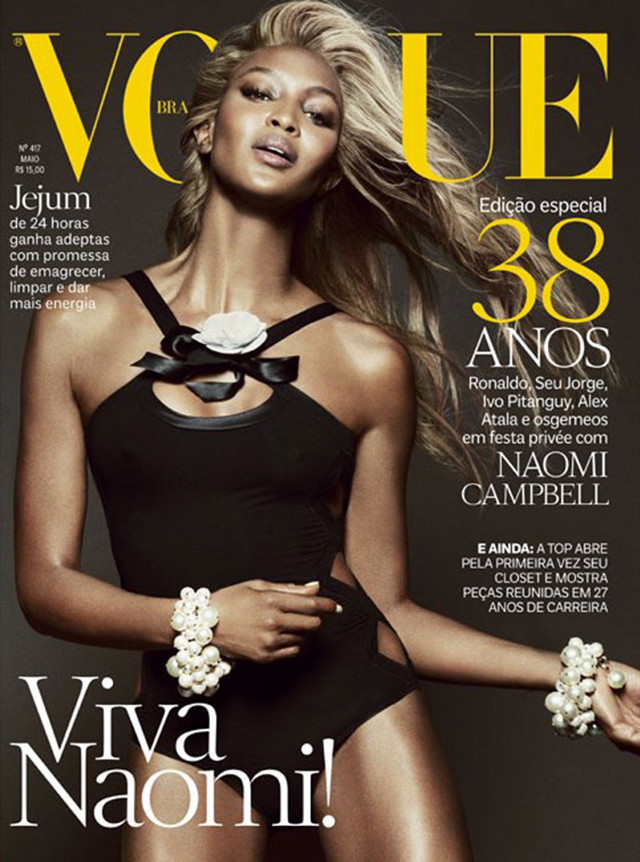 Woman black swimsuit magazine cover free wallpaper - medium preview image