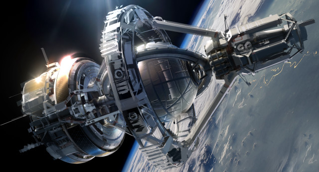 Space station earth bright light #3 free wallpaper - medium preview image