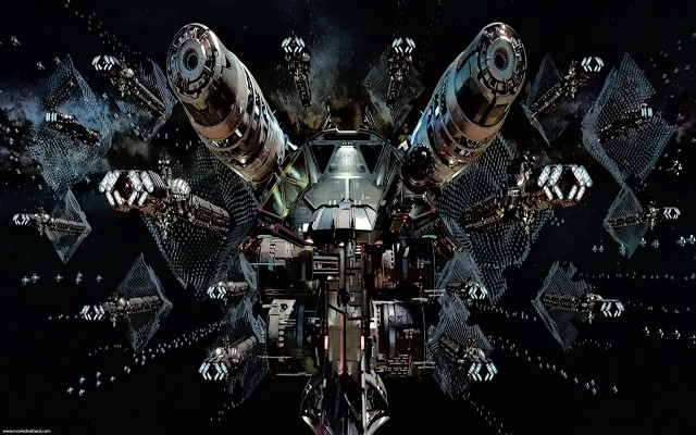 Futuristic machine complex parts technology free wallpaper - medium preview image