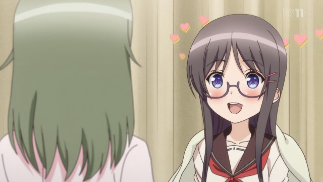 Girl glasses bowtie longhair schooluniform free wallpaper - medium preview image