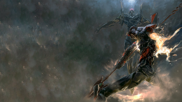 Man suit sword demon air free wallpaper - medium preview image