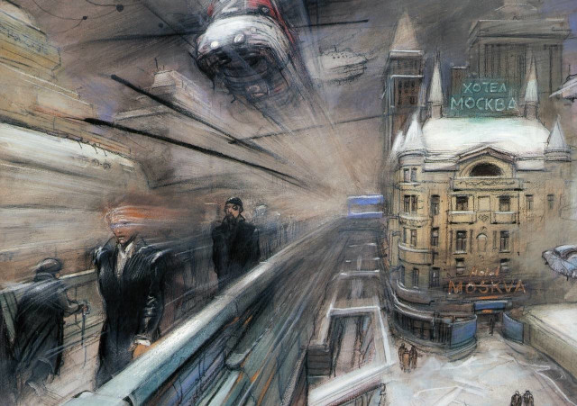 Train station people waiting arrival free wallpaper - medium preview image