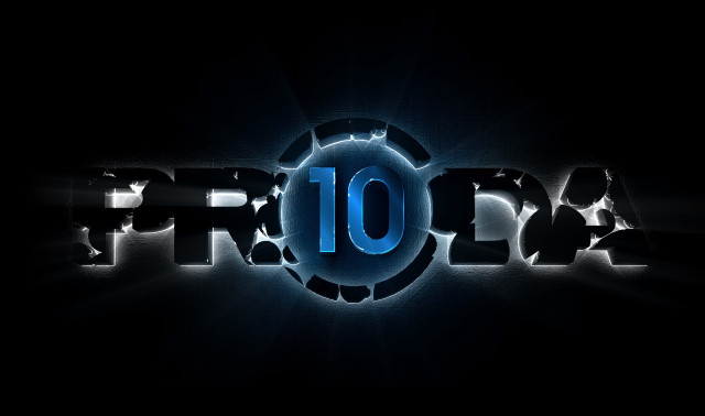 Proba blue light glowing circle free wallpaper - medium preview image