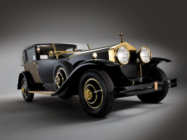 Black gold car white top free wallpaper - medium preview image