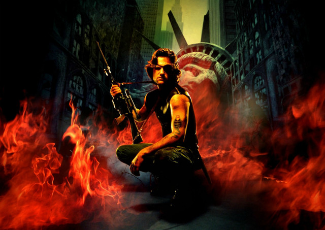 Man kneeling gun fire statue free wallpaper - medium preview image