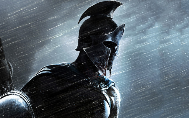 Man helmet armor rain sword #4 free wallpaper - medium preview image