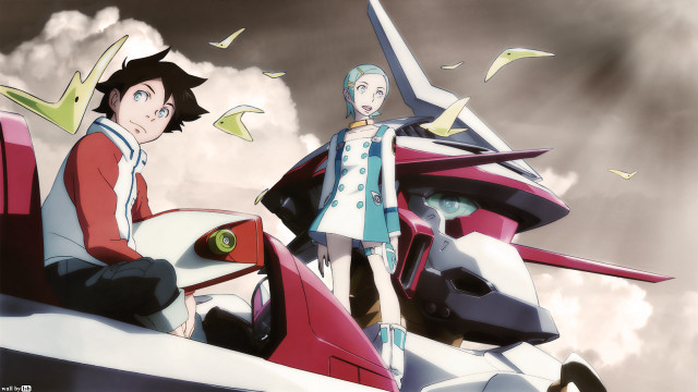 Man woman car sky birds free wallpaper - medium preview image