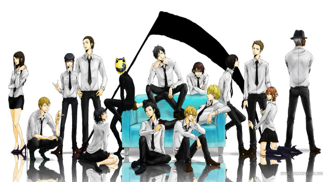 Group suits couch black flag free wallpaper - medium preview image