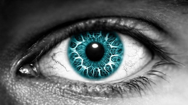 Close up person eye blue free wallpaper - medium preview image