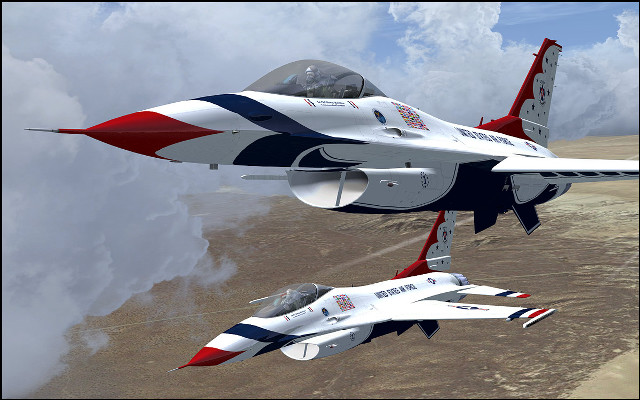 Fighter jets desert sky clouds free wallpaper - medium preview image