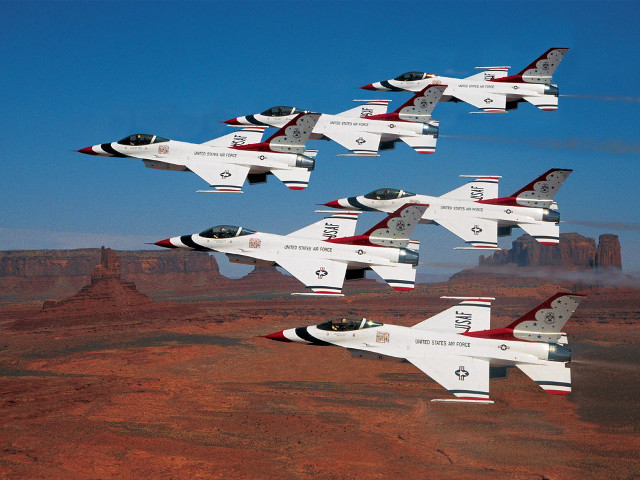 Fighter jets desert mountain sky free wallpaper - medium preview image