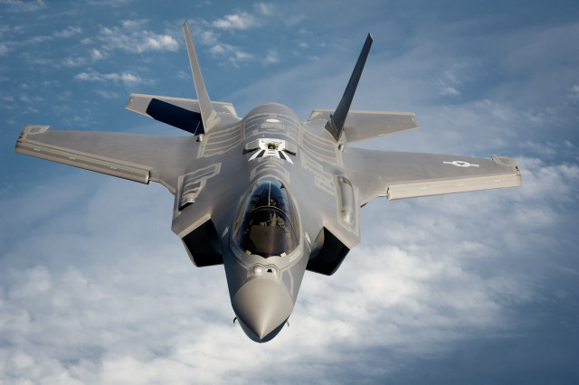 Fighter jet cloudy sky propeller #8 free wallpaper - medium preview image