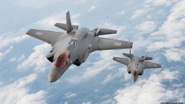 Fighter jets flying clouds blue free wallpaper - medium preview image