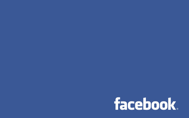 Blue background facebook logo white free wallpaper - medium preview image