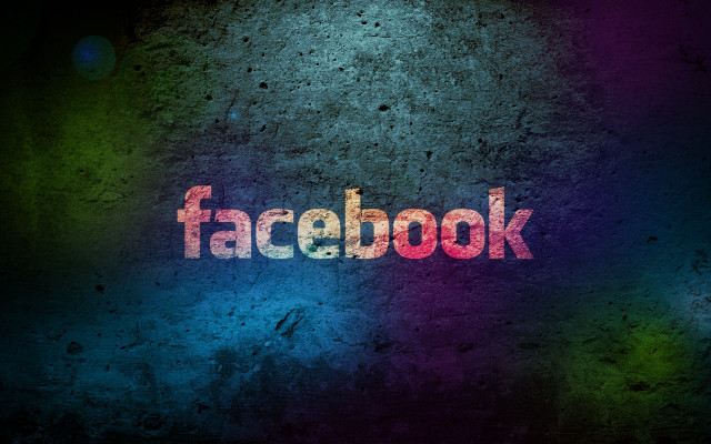 Facebook logo blurry background black free wallpaper - medium preview image