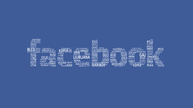 Blue background think white letters free wallpaper - medium preview image