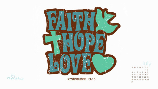 Calendar heart cross design image free wallpaper - medium preview image