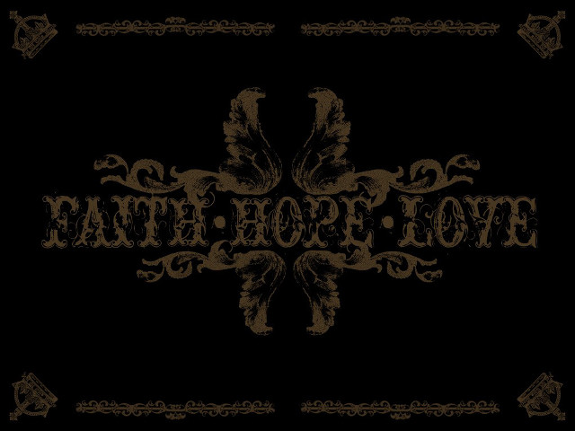 Lovepop hitam black brown cross free wallpaper - medium preview image