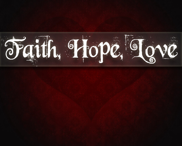 Red black banner faith free wallpaper - medium preview image
