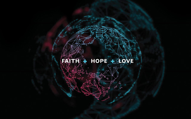 Globe faith hope dark background free wallpaper - medium preview image