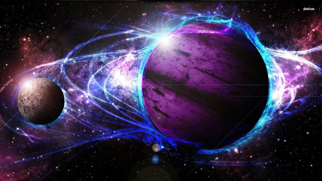 Computer screen planet background star free wallpaper - medium preview image
