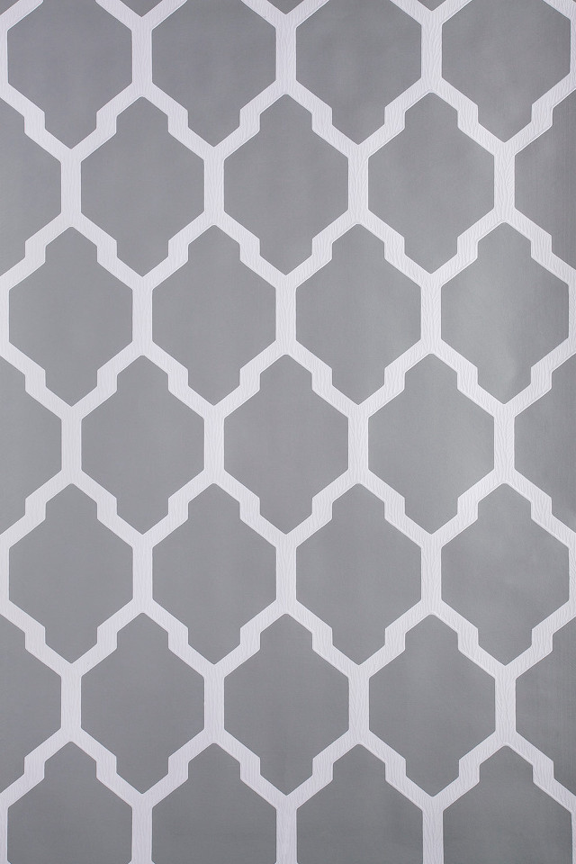 Gray white wall hexagonal pattern free wallpaper - medium preview image