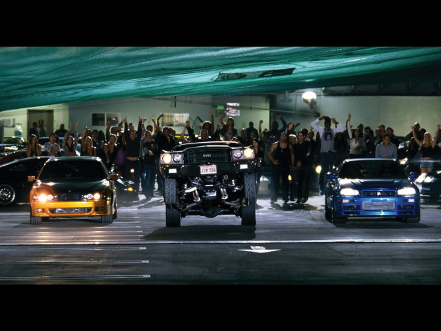 People car parking garage monster free wallpaper - medium preview image