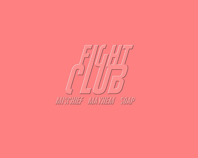 Pink background white logo fight free wallpaper - medium preview image