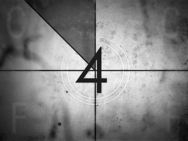 Black white photo four wall free wallpaper - medium preview image