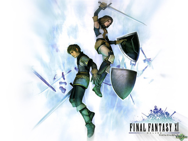Couple people standing air swords free wallpaper - medium preview image